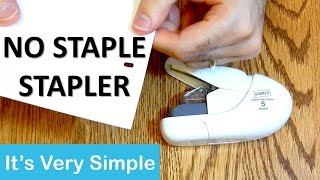 Say Goodbye to Staples with the Staple Free Stapler [upl. by Jaret]