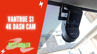 Vantrue S1 4k Dash Cam Review amp Instructions  Vantrue Dual 1080P Front and Rear Car Camera [upl. by Inalan856]