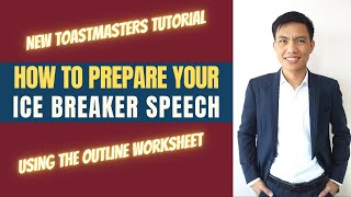 Toastmasters Pathways How to Prepare Ice Breaker Speech [upl. by Eramal]