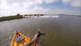 Louisiana Flounder Kayak Controlled Descent Lures [upl. by Aicre]