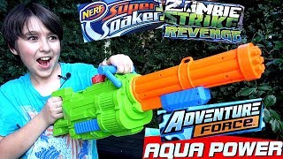 Minigun Water Gun and the Nerf NStrike Revenge [upl. by Ulysses221]