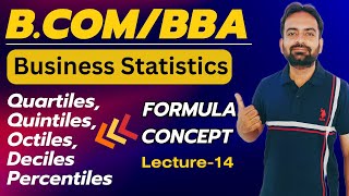 Quartiles Quintiles Octiles Deciles and Percentiles Formulas  Business Statistics Lecture14 [upl. by Layod]