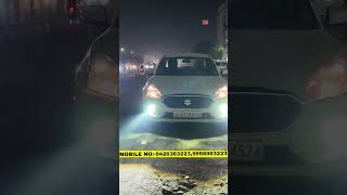 “Enhanced night vision 🔥🚗 Projector fog lamps installed on the Dzire for a sharper stylish [upl. by Nowed]