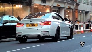 2015 BMW M4s INVASION in London REVS Accelerations amp More SOUNDS [upl. by Clemente]