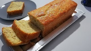 CAKE à la banane bien moelleux on 5 MIN  Perfectly moist BANANA BREAD 5 MIN [upl. by Assened]