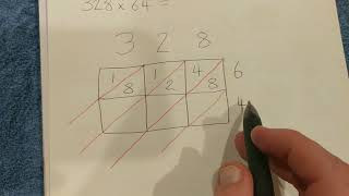 3digit X 2digit Multiplication  Lattice method [upl. by Ennirak]