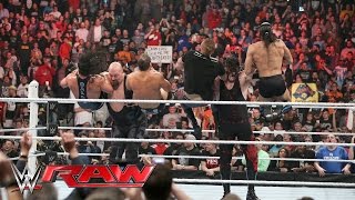 Big Show amp Kane vs The Social Outcasts Raw March 28 2016 [upl. by Spenser412]