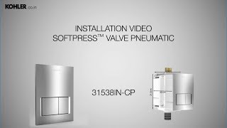 How to install Kohler’s Softpress Valve Pneumatic [upl. by Aissatsana]