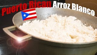 How To Cook White Rice 🍚 Arroz Blanco Puertorriqueño [upl. by Ahsinak]