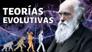 Las TEORÍAS EVOLUTIVAS explicadas Leclerc Lamarck Wallace Darwin otros🦒 [upl. by Anaimad134]