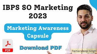 IBPS SO Marketing 2023 Marketing Awareness Capsule [upl. by Ytirehc5]