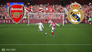 UEFA Champions league  Arsenal VS Real Madrid penalty Shootout  PES [upl. by Dunaville]