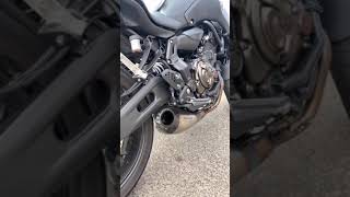 Yamaha MT07 Akrapovic Exhaust Sound [upl. by Tremaine749]