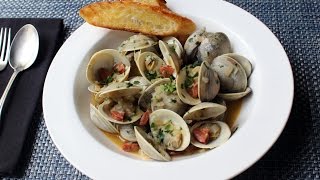 Chorizo Steamed Clams Recipe  How to Make SpanishStyle Clams with Chorizo Sauasge [upl. by Amiarom]