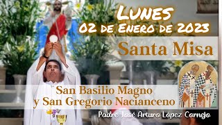 ✅ MISA DE HOY lunes 02 de Enero 2023  Padre Arturo Cornejo [upl. by Lertnek]