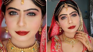 Indian Bridal Makeup Tutorial  Rinkal Soni [upl. by Ainwat]