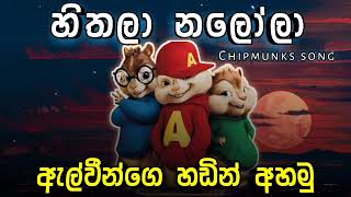 හිතලා නලෝලා  Chipmunks song  Hithala nalola  Thushara Joshap  New Song [upl. by Tnerb]