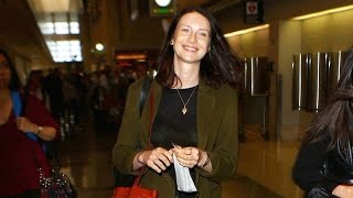 Beautiful Irish model Caitriona Balfe strolling through LAX [upl. by Brubaker]