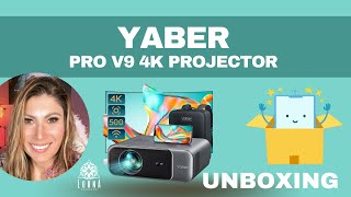 𝑨𝒖𝒕𝒐 𝑭𝒐𝒄𝒖𝒔 YABER Pro V9 4K Projector with WiFi 6 and Bluetooth 52 500 ANSI Native 1080P UNBOXING [upl. by Biagio]