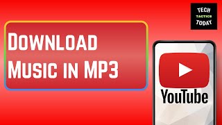 How to Download Music From YouTube to MP3 2024 [upl. by Eelnodnarb]