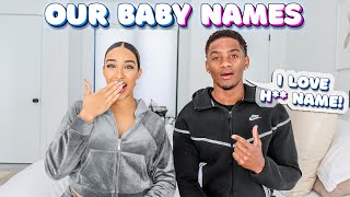 REVEALING OUR BABY NAMES [upl. by Tohcnarf]