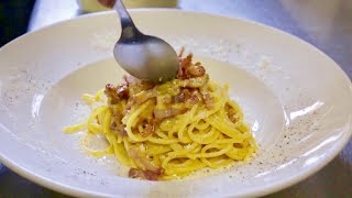 How to Make Pinas Spaghetti alla Carbonara  Pasta Grannies [upl. by Babby]