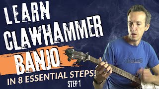 How to Play Clawhammer Banjo in 8 Essential Steps STEP 1 [upl. by Streeter]