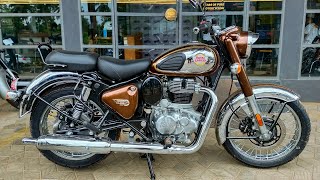 2022 Royal Enfield Classic 350 Chrome Bronze  Walkaround Review 2022 [upl. by Llenet565]