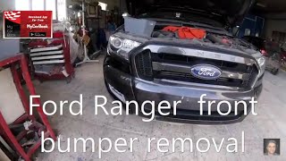 Ford Ranger front bumper removal [upl. by Aylad]