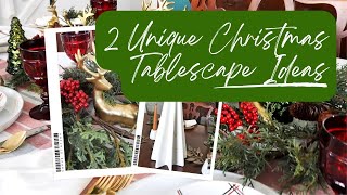 Traditional vs Modern 2 Christmas Tablescape Ideas from Target [upl. by Allx]