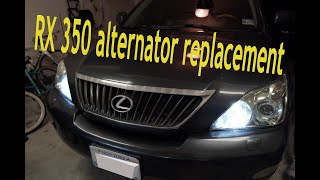 How to replace Alternator on Lexus RX350 200709 [upl. by Russon]