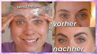 BROW LIFT zuhause mit Lash Lift Kit  Augenbrauen Trend selbst machen [upl. by Enyrhtak]