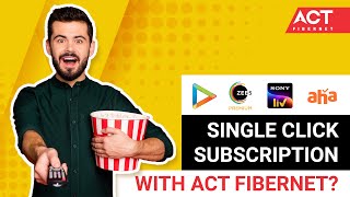 Offers on Streaming Services  ACT Fibernet [upl. by Alika]