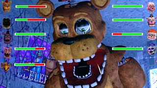 SFM FNaF Sister Location vs Withered Melodies WITH Healhbars [upl. by Bearnard]