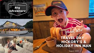 August 23  Pre Travel Day Hickorys Smokehouse Wilmslow Holiday Inn Manchester Family Room Tour [upl. by Shuman]