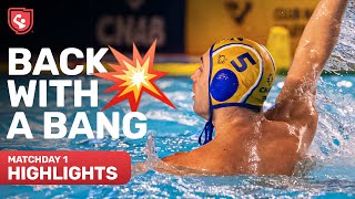 Incredible Start to the Season 🔥  Matchday 1 Highlights  Water Polo Champions League [upl. by Zina140]