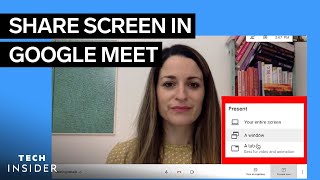 How To Share Your Screen On Google Meet [upl. by Rojam]