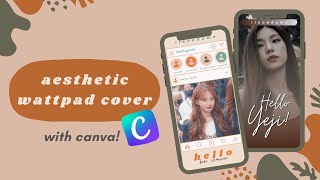 how to make wattpad cover with canva  oneiric tutorial [upl. by Anairo]