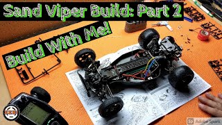 Tamiya Sand Viper Build Part 2  Build With Me DT02 Tamiya Kit 58374 [upl. by Aleira]