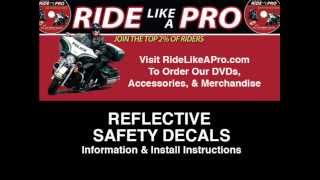 how to install reflective safety decals on your motorcycle [upl. by Hehre]