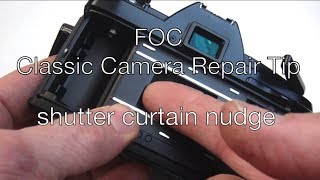 Fix Old Cameras Shutter Curtain Nudge Repair Tip [upl. by Tolkan]