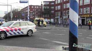 Spoedtransport naar EMC Rotterdam Vanaf Pleinweg Rotterdam inzet Lifeliner 2 Ambulance en politie [upl. by Marcelline112]