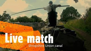 Live match fishing on the Shropshire Union canal [upl. by Niotna923]