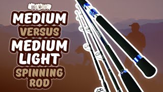 Medium Vs Medium Light Spinning Rod 🎣  Big Game Logic [upl. by Suitangi]