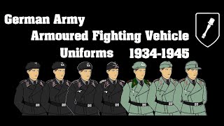 German Army Armoured Fighting Vehicle Uniforms 19341945 [upl. by Boulanger992]