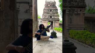 Raag Yaman in 1000 Year Old Temple On Sitar  Sitar Short [upl. by Talbott]