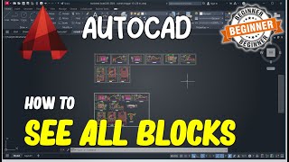 AutoCAD How To See All Blocks [upl. by Andromada]