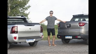 Fiat Toro vs Renault Duster Oroch  Comparativo de pickups nafteras [upl. by Odilo]