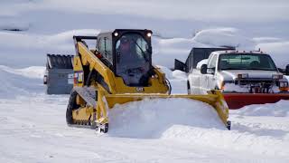 Cat® Snow Wing at Work [upl. by Wallford706]