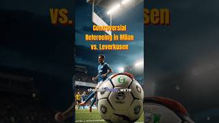 Controversial Refereeing in Milan vs Leverkusen milan championsleague acmilan football soccer [upl. by Hooge]